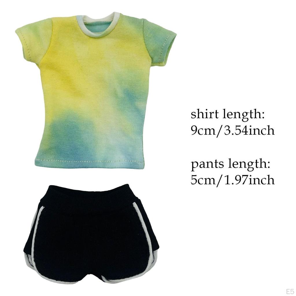 1/6 -scale Short -sleeved Shirt with Shorts Casual Slee Stylish Cosplay Summer Dimens