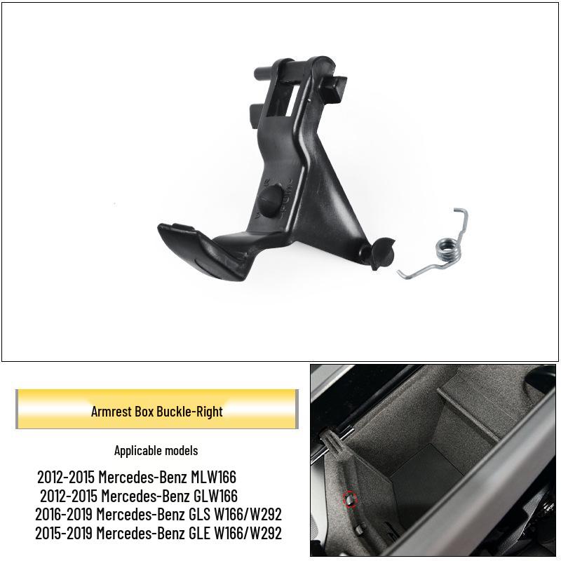 

Mercedes-Benz W166 ML-Class Armrest Box Buckle for ML350, GL450, GLE400 Console Storage.