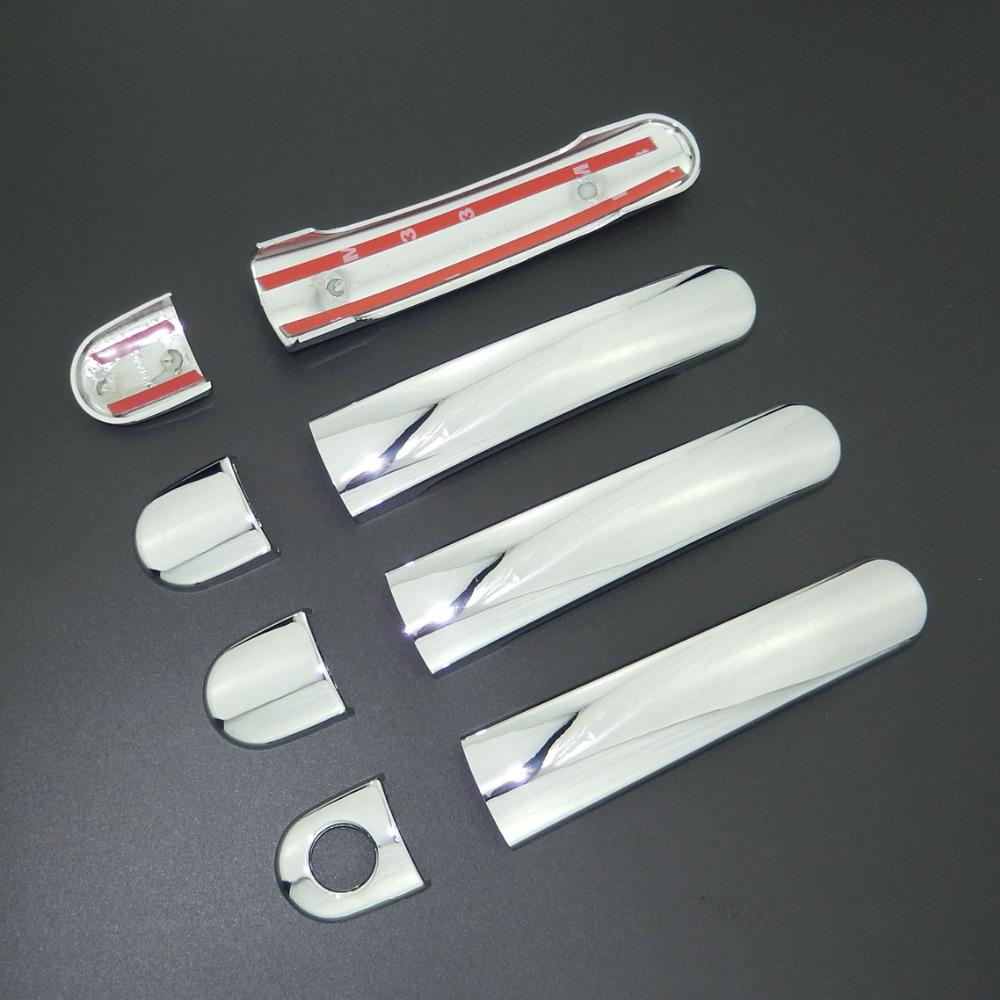 For Skoda Octavia A5 MK1 MK2 2000 2013 ABS Chrome Door Handle Cover & Door Bowl Cover 2006 2007 2008 2009 2010 2011