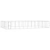 Vidaxl Outdoor Dog Pen, Galvanized Steel, 79.86 M²