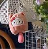 Assorted Sanrio Plush Keychains (Kuromi My Melody Hello Kitty) Soft Stuffed Bag Pendants Lovely Lovely Gifts for Kids and Women