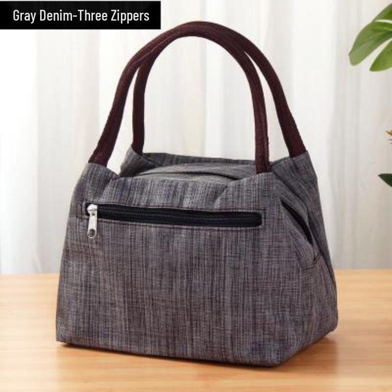 Women's Waterproof Oxford Cloth Handbag & Mummy Canvas Tote - Small Square Bag with Umbrella Pocket