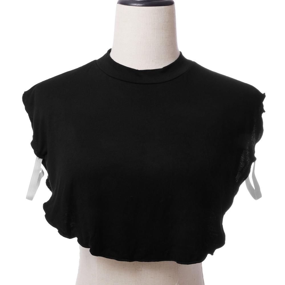 New Cotton Fake Collar Detachable Solid Color Turtleneck Turtleneck Sleeveless False Collar Clothes Accessory