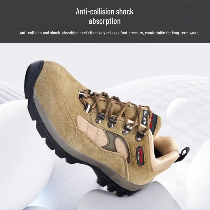DELIXI ELECTRIC Sapatos de Segurança com Biqueira de Aço Masculinos