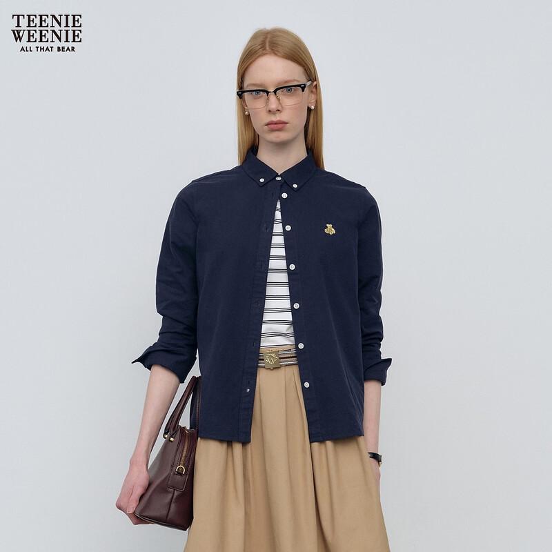 Teenie Weenie Women s Bear Cartoon Button-Up Shirt L