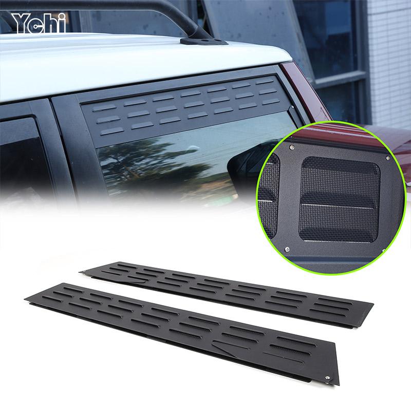 Car Front Side Window Ventilation Panel Decoration Aluminum Alloy For Toyota FJ Cruiser 2007-2026 Modification Accessories