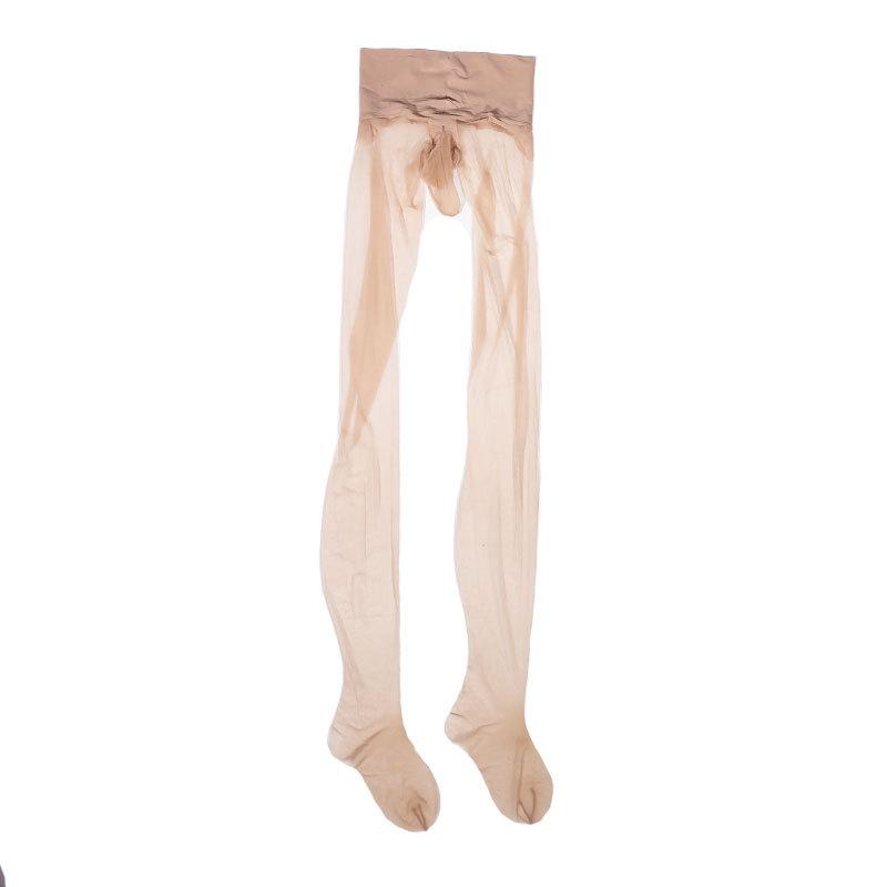 Mens Ultra-Thin Shiny Sexy Erotic Pantyhose See Through Stockings Open Close Sheath Tights Underwear For Man Bodystocking