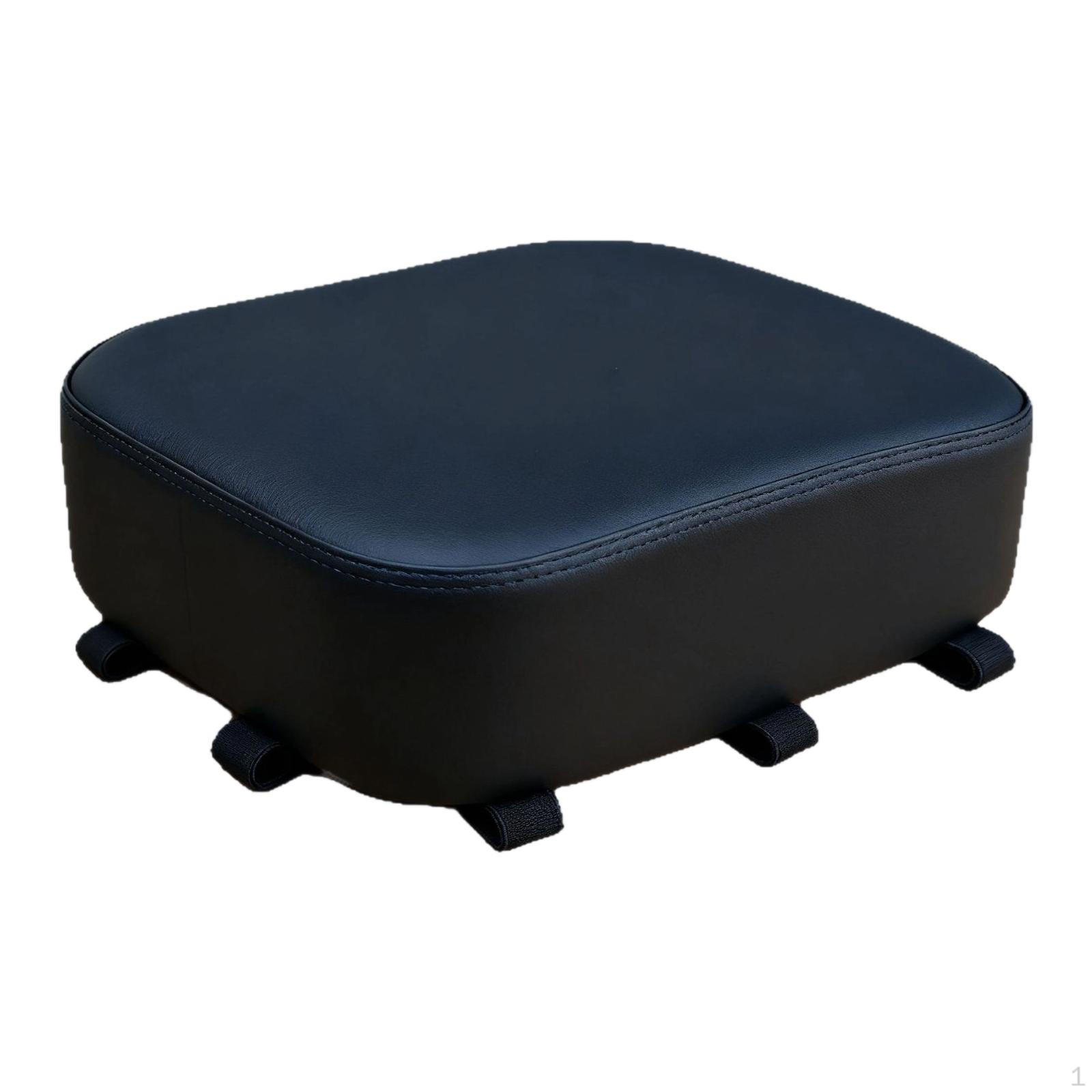 

Manned Cushion Rear Seat Men Thicken Women Shock Absorption with Three Strap Accessories PU