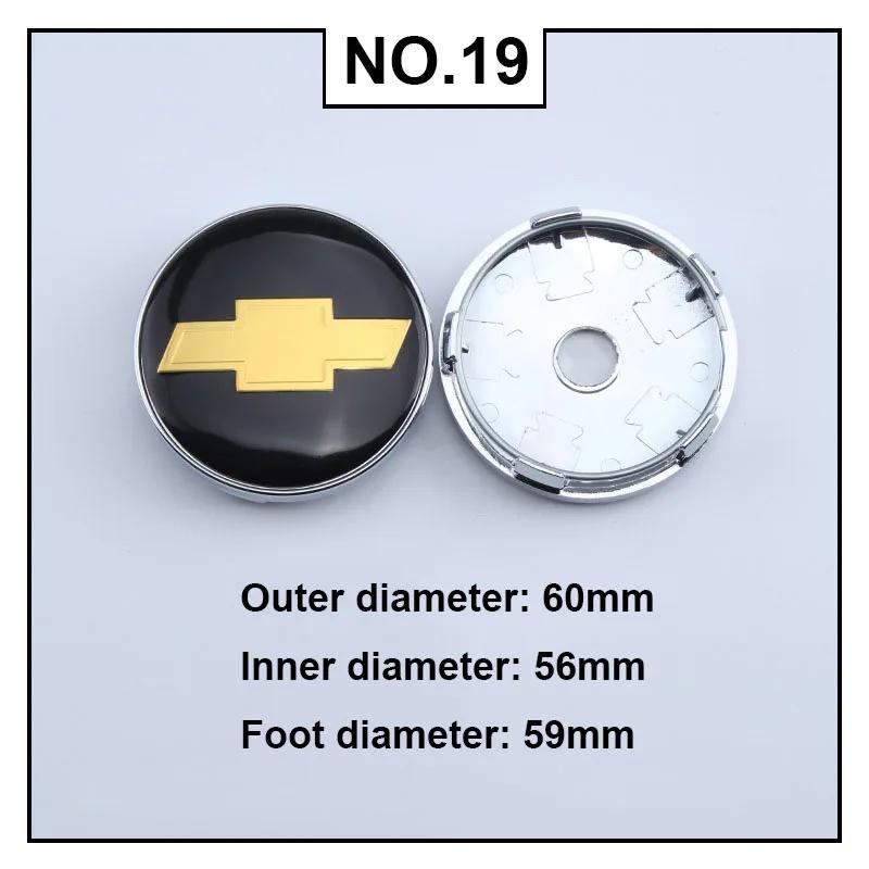 4PCS for Chevrolet Malibu AVEO CRUZE EQUINOx IMPALA LACETTI TRAX Corvette ORLANDO Sail Car Wheel Center Covers Hub Caps Badge