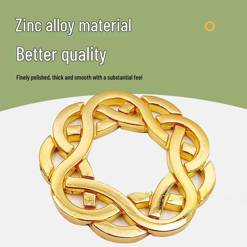 Zinc Alloy Kongming Puzzle Lock: Disentanglement Ring Educational Toy
