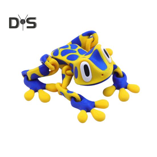 

Магнітна 3D-друкована іграшка-жаба Рухливі суглоби Жаба Магніт на холодильник Шарнірна фігурка тварини Домашній офіс Декорація монітора комп’ютера