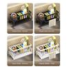 Kitchen Sink Drain Rack Organizer Plastic Self-draining Sink Shelf Soap Sponge Holder Dishcloth Towel Rack filter basket
