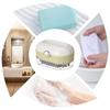 Bar Soap Container 2-in-1 Soap Container Storage Box With Roller Brush Multi-functional For Laundry Camping Gym Cleaning Sink