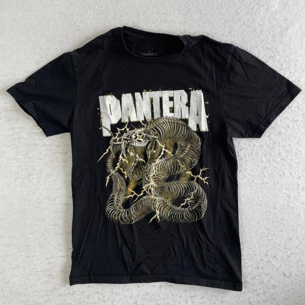 Pantera Graphic T-Shirt Mens Small Black Snake Lightning Unisex T-Shirt