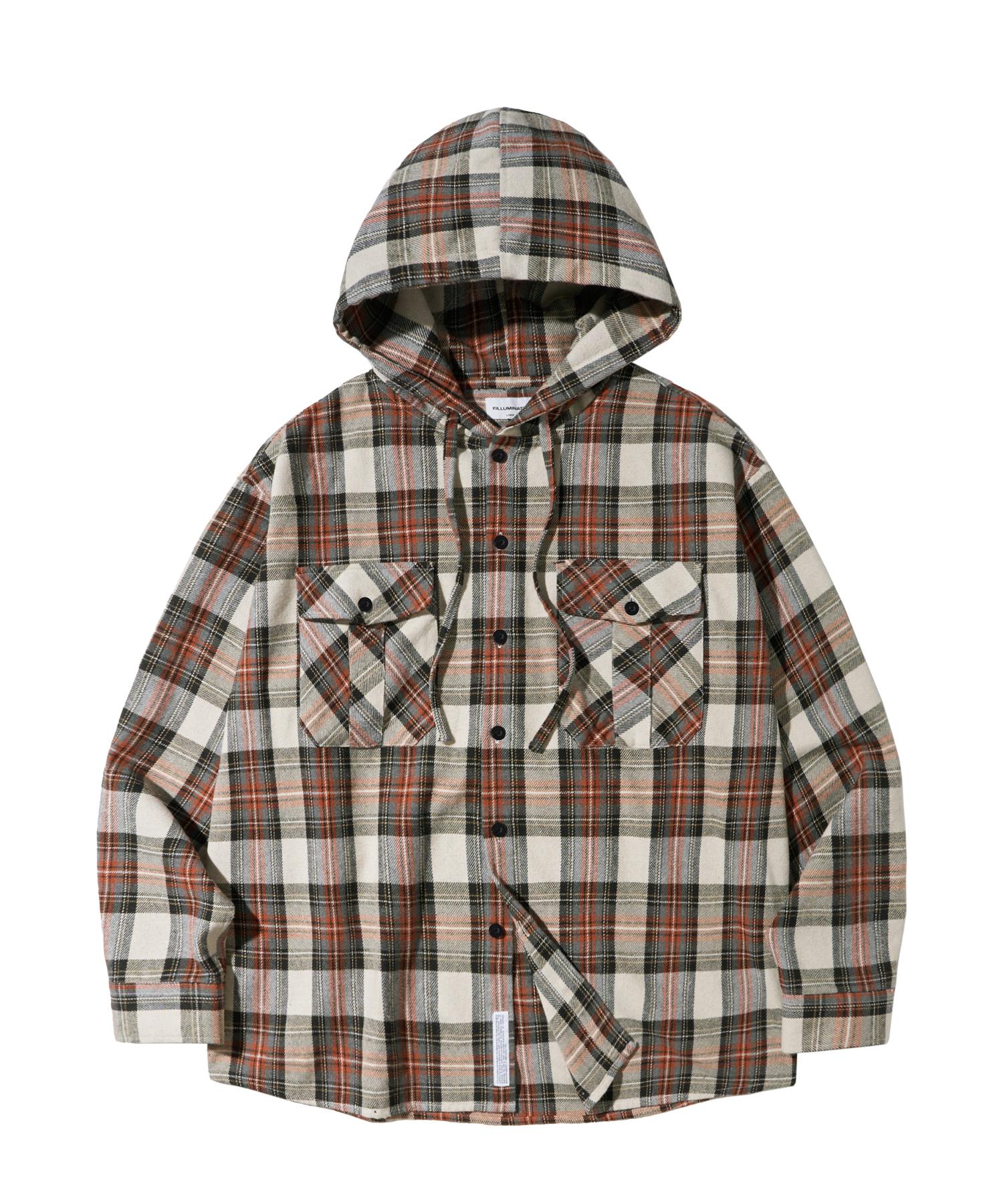 Illuminate Cross Check Hoodie - Orange Orange/S