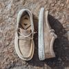 2024New Summer Men's Canvas Shoes Fashion Casual Soft Breathable Beach Shoes Lightweight Slip-On Driving Loafers