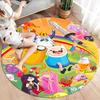 Adventure Time Round Area Rug,Carpet Rug for Living Room Bedroom Sofa Playroom Decor,Non-slip Floor Mat