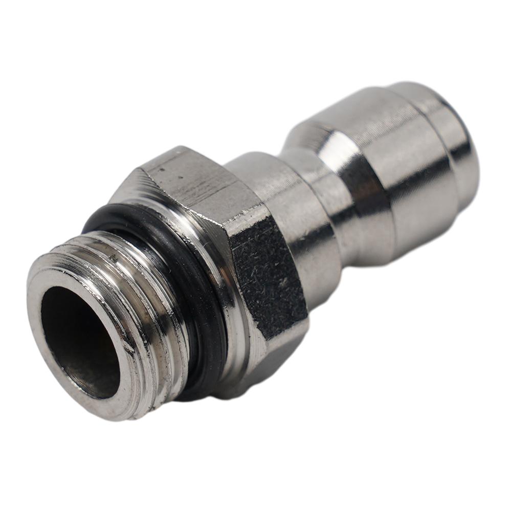 G1/4 High Pressure Washer Coupler Copper Quick Connect Fitting Male Thread Accessorie Car Washer Adapter Garden Irrigation Joint