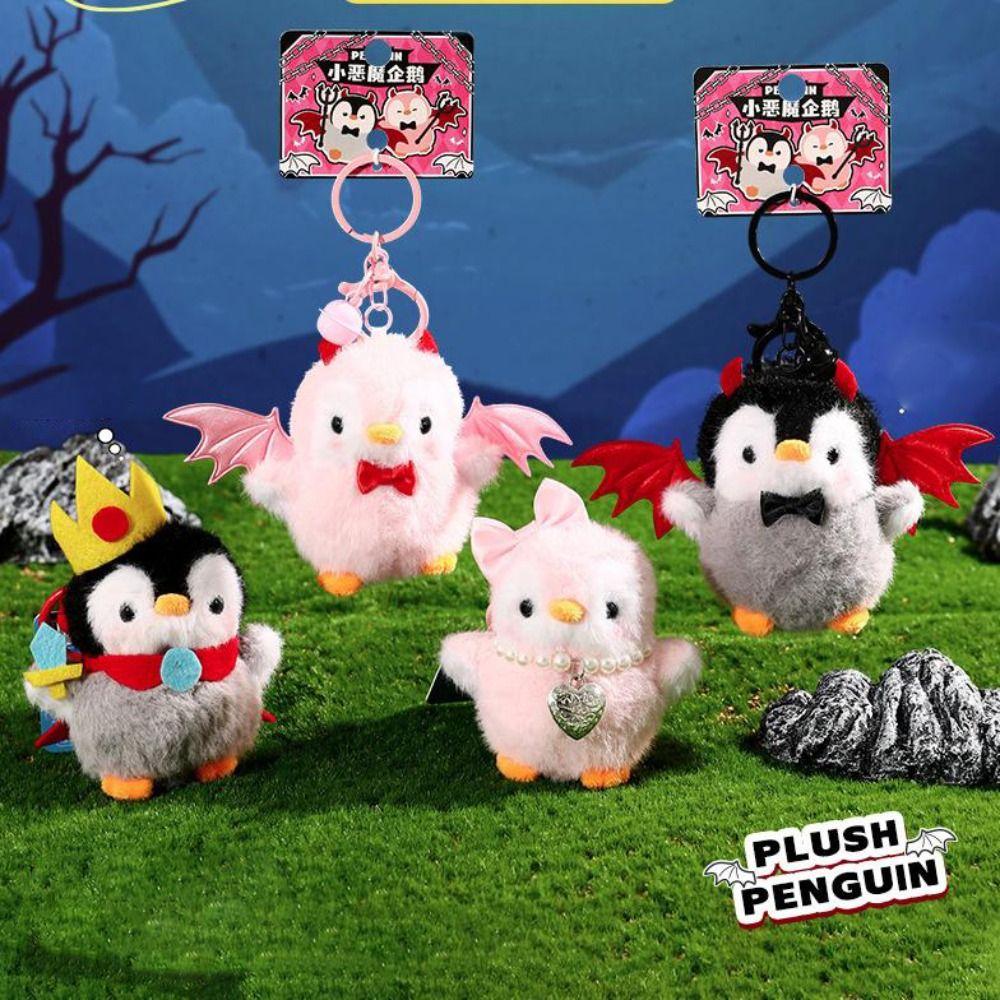 Fluffy Plush Penguin Keychain Collection Soft Stuffed Animal Keyring  Birthday Parties