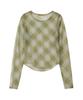 Biteoseljeu Check See-Through Long Sleeve - Olive
