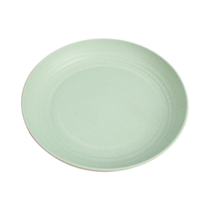 Wheat Straw Kitchen Dessert Plate Snack Bowl Salad Saucer Kitchen Seasoning Dish Home Cake Trash Fruit Dishes Party Supplies