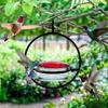Beautiful Hanging Hummingbird Feeder Ant Bee Proof Easy To Fill Wear-resistant Outdoor Bird Feeder With Perch Ring