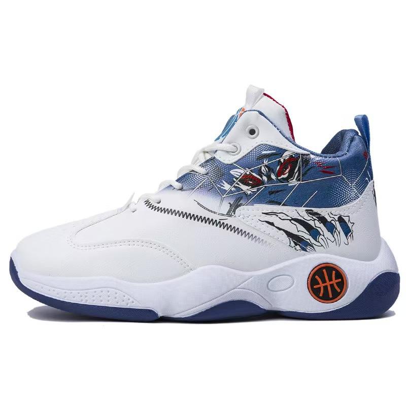Basketball shoes spring new fly-woven high-waisted breathable trendy shoes casual shoes