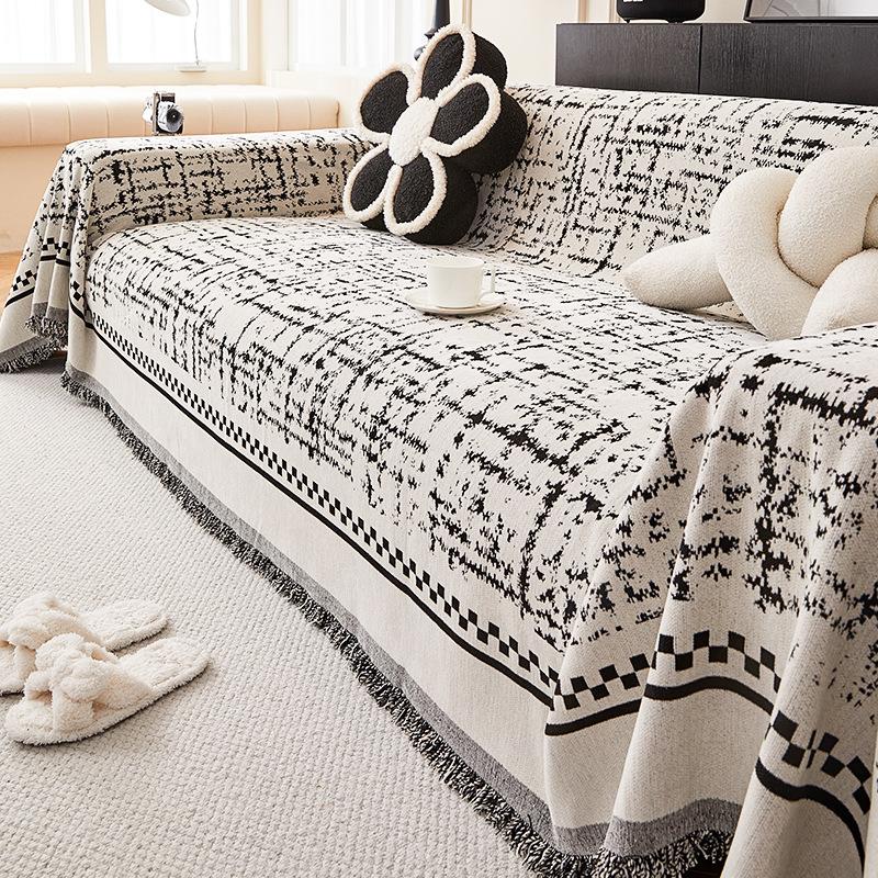 Nordic High-Grade Sofa Towel Full Cover Cloth Chenille Non-Slip Sofa Cover Universal Cover Four Seasons Universal Dustproof Seat Cushion
