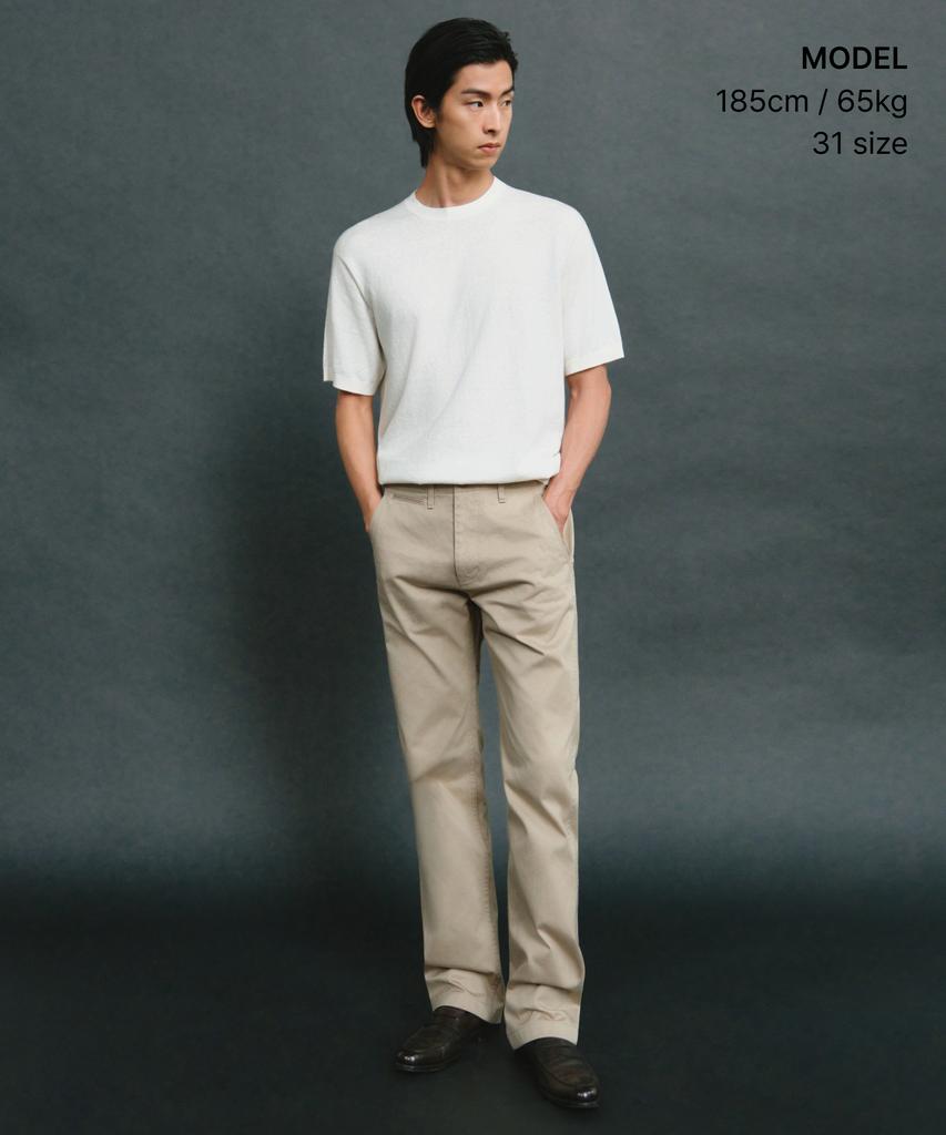 MUSINSA STANDARD [Japan Fabric][Plus] Authentic Chino Pants [Beige]