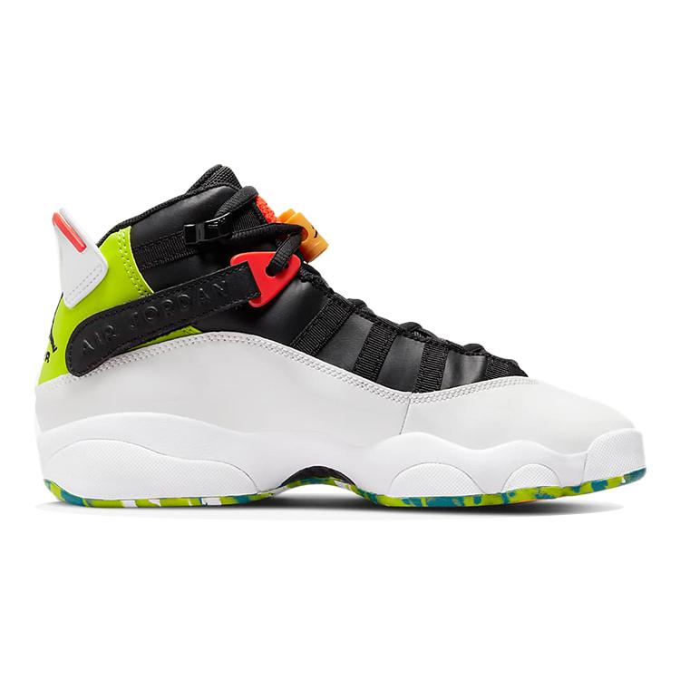New Jordan 6 Rings White Neon Green GS 323399-038