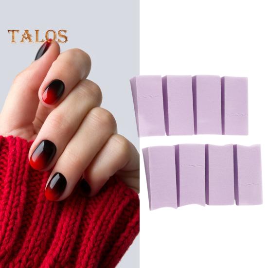 8Pcs Nails Soft Sponge Anti-deformed Multifunctional Easy To Clean Reusable Transfer Manicure Gradient Nail Art Sponge for Professional