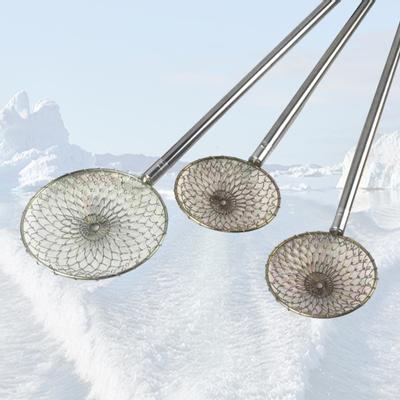 MUQZI Sportzubehör 11/13,5 cm Eisfischen Winter Mini Fischnetz Sieb Scoop Tackle Skimmer Scooper