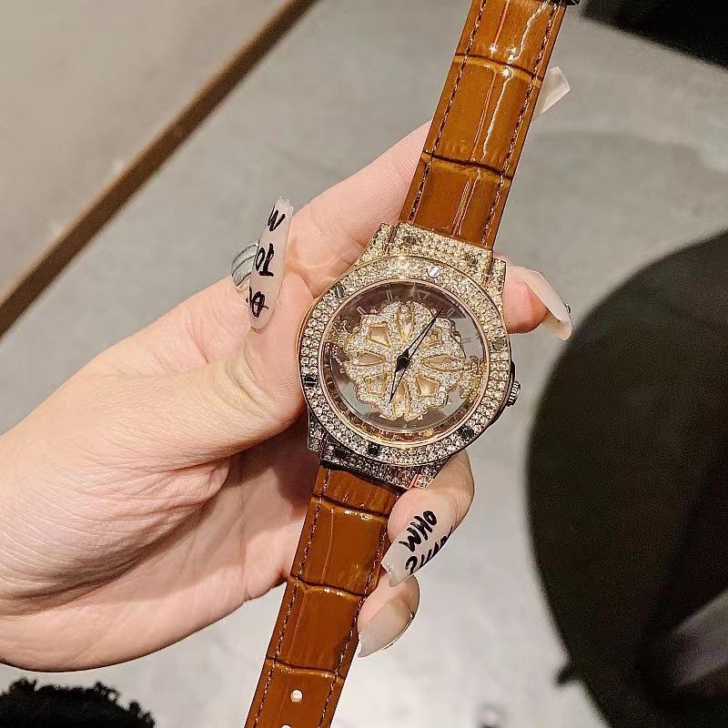 Times Come And Go, Watches Full Of Diamonds, Gypsy Stars, Diamond-Encrusted Personalized Hollow Watches, Women'S Watches