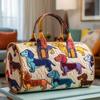 Puppy Series 4 Women's Yoga Travel Handbag with 3D Digital Print