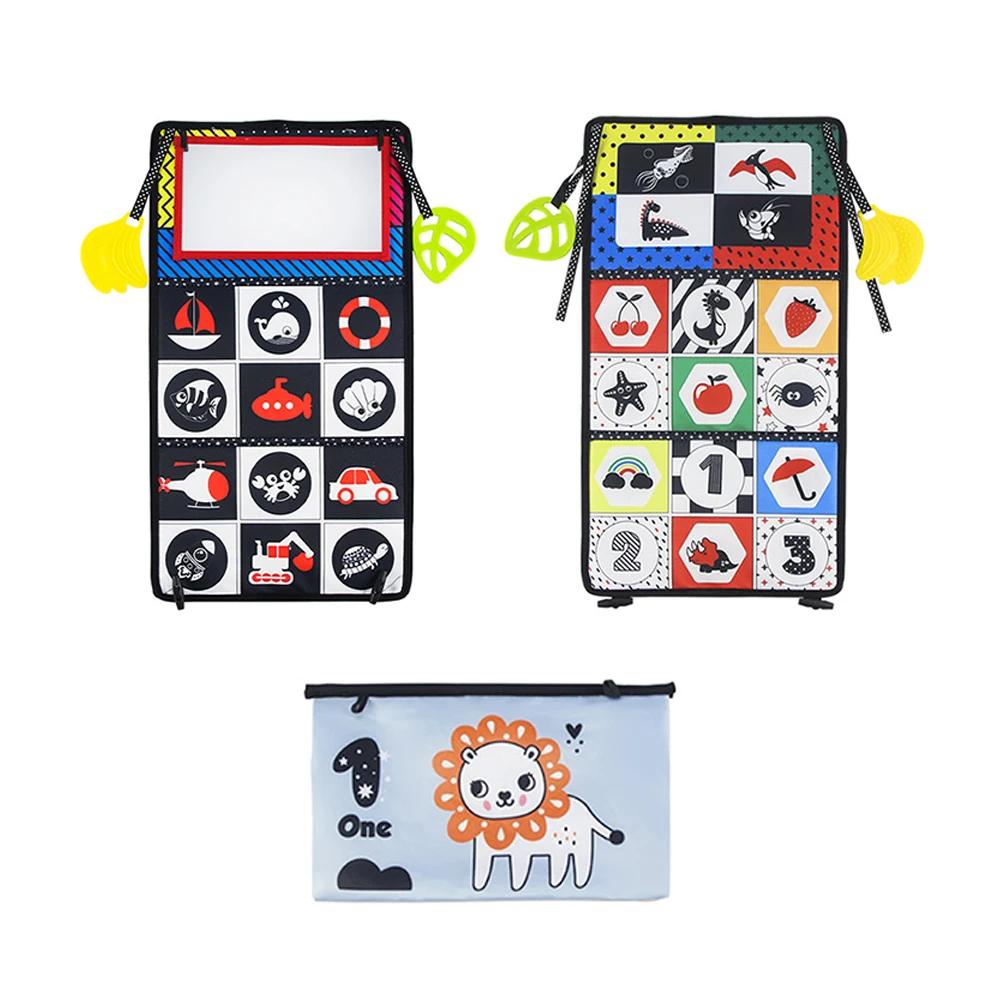 Baby Cloth Book with Distorting Mirror - Soft Cartoon Montessori Toy for Parent-Child Interactive Early Education