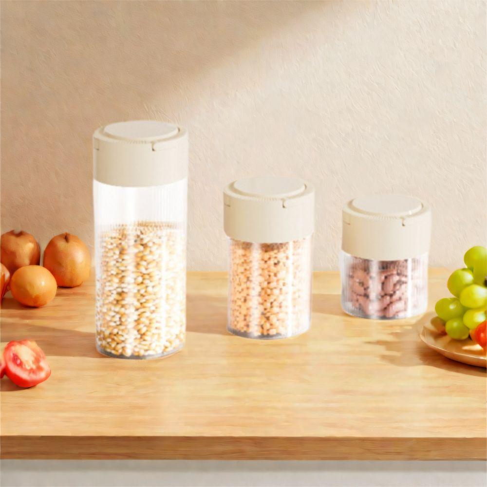 

Eco-friendly Food Storage Jars Stackable Airtight Kitchen Jars Hermetic Containers Coffee Bar M білий