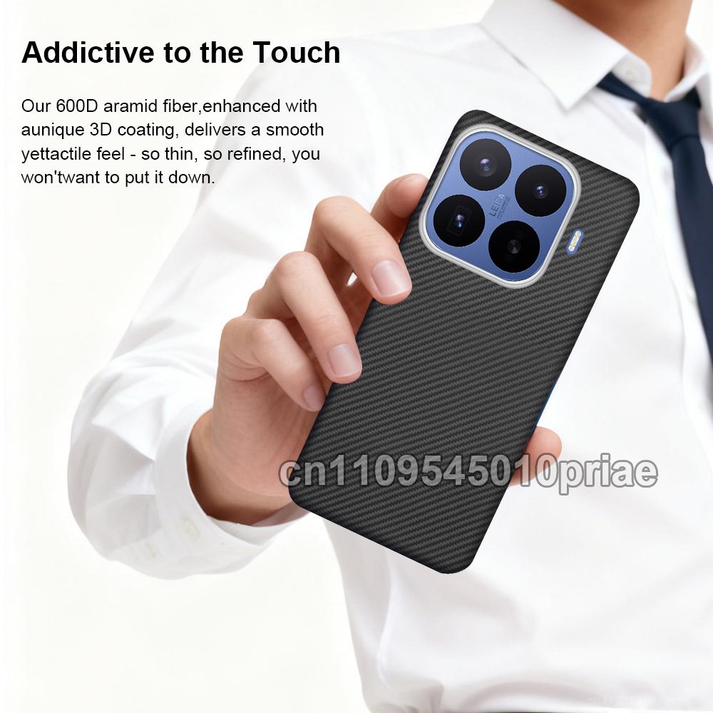 Per Xiaomi 17 T Pro/Xiaomi 17 T Custodia Tessuto Fibra Aramidica Kevlar Carbonio 600D 1500D Cover Rigida Sottile Magnetica Nera Sottile Leggera Rossa