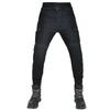 Motorcycle riding jeans casual locomotive anti-drop and windproof Kevlar tooling pants men's four-season protective gear adjustable