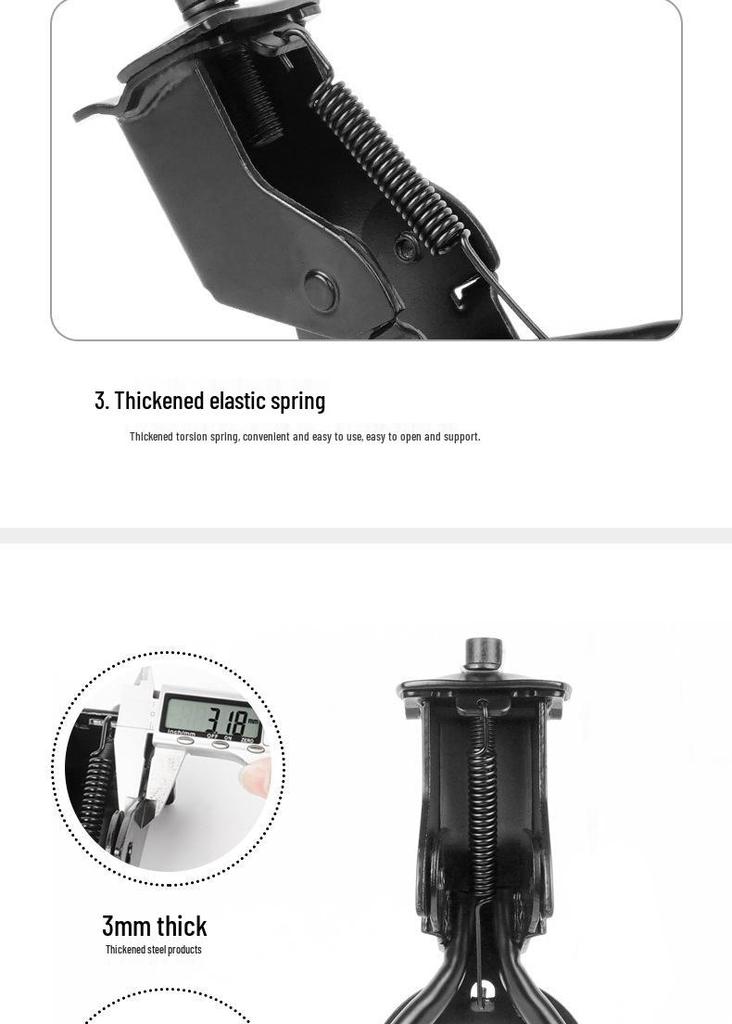 Double-Leg Center Kickstand for 26-29 Inch Mountain Bikes