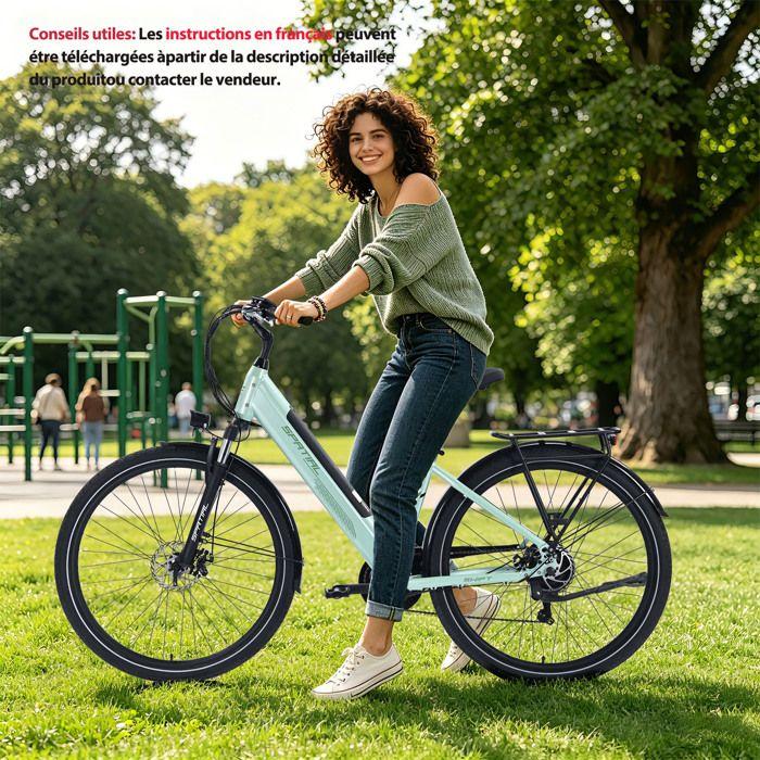 SPATIAL Elektrische fiets 29" Lichtgroen-Motor 600W- Batterij 48V12Ah- Shimano 7 Versnellingen - Stads-MTB E-Bike - Actieradius 100 km