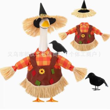 Porch Outfit Yellow Plaid for Thanksgiving Holiday Decoration