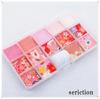 Chirimen Tsumami Zaiku Mini Stoffset Japanische Handarbeit DIY Haar Kleine Bastelarbeit Floral Unifarben Japanischer Kimono Rosa [seriction] (Inklusive Pinzette) -