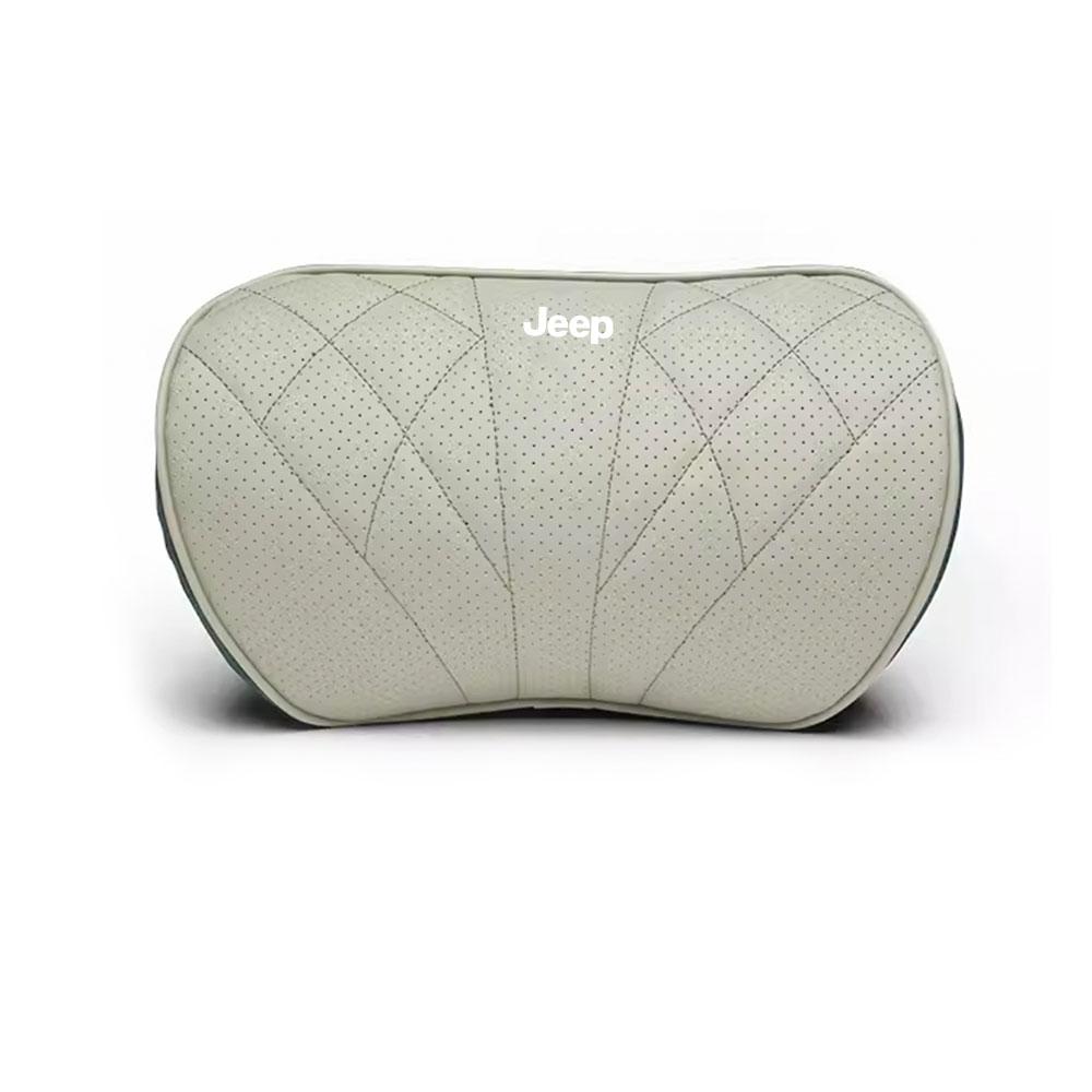 CQAHOI1 New Car Headrest Lumbar Pillow Memory Foam Auto Neck Waist Support Backrests For Jeep JPB Compass Grand Patriot Liberty Renegade