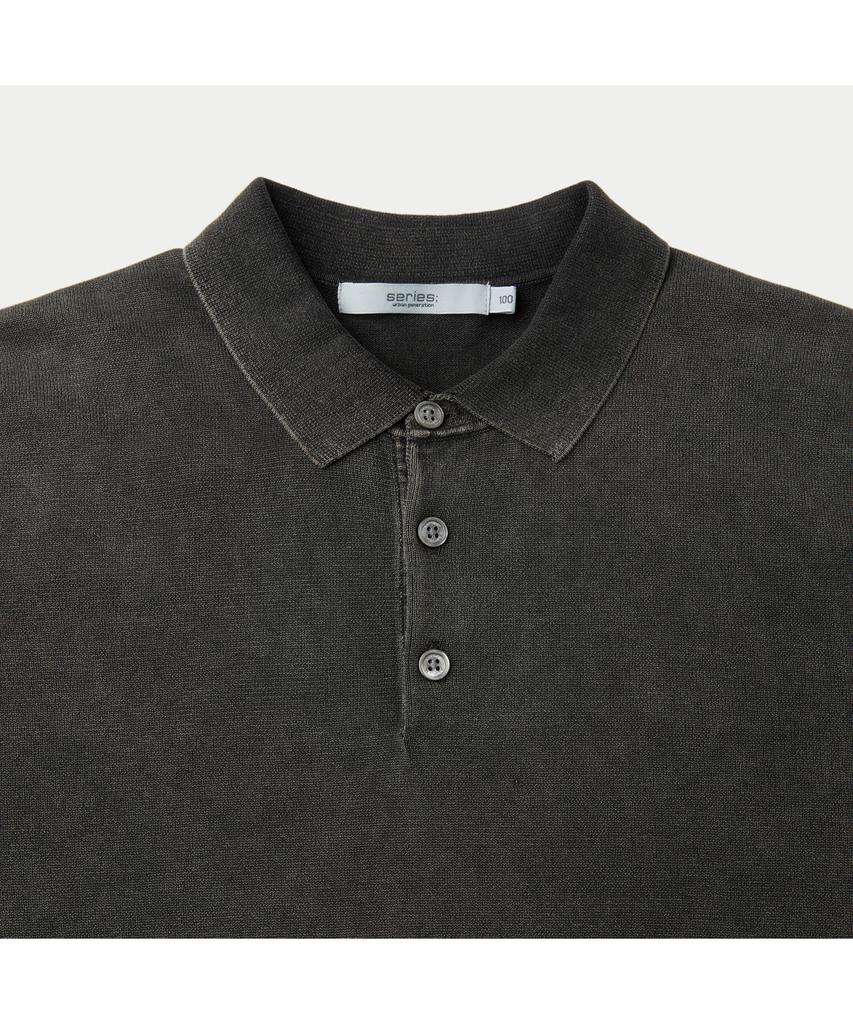 Silijeu Garment Dyed Daily Polo Sweater Sawam26561Chd