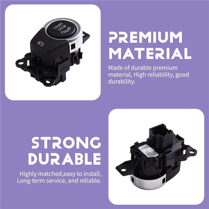 Car Start Stop Button 10P Engine Ignition Switch With OFF Button For BMW X3 F25 2011-2017 X4 F26 Part Number 9291694-03