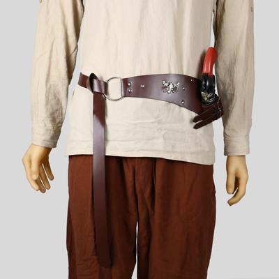 Mittelalterlicher Wikinger Retro Punk Rittergürtel Lederholster Scheide Halloween Cosplay Requisiten