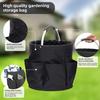 Portable Beach Organizer Foldable Cleaning Bucket Lightweight Oxford Picnic Basket for Travel Camping Bath Multi-Purpose Storage Bag for Tools