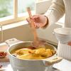 Japanese Style Wooden Soup Spoon with Long Handle,  Hot Pot Ramen Noodle Spoon Multipurpose Kitchen Stirring Mixing Spoon