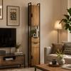 Freestanding Bathroom Cabinet, Tall Bathroom Storage Cabinet with Drawers and Shelves, Linen Storage, Brown