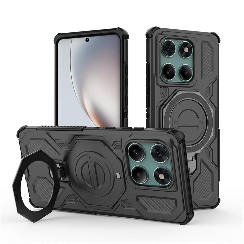 Applicable MOTOegde60Fusion Mobile Phone Case 360 Bracket Motorola edge50Pro Magnetic Case